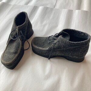 ESPACE By Robert Clergerie Women's Size 6 Chukka Boot Black Gray Y2K